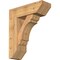 Ekena Millwork Olympic Slat Smooth Bracket w/ Offset Brace, Western Red Cedar, 7 1/2"W x 22"D x 26"H BKT0806X22X26OLY06SWR - alternate 1